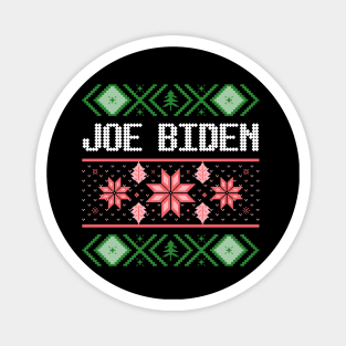 joe biden ugly christmas sweater Magnet